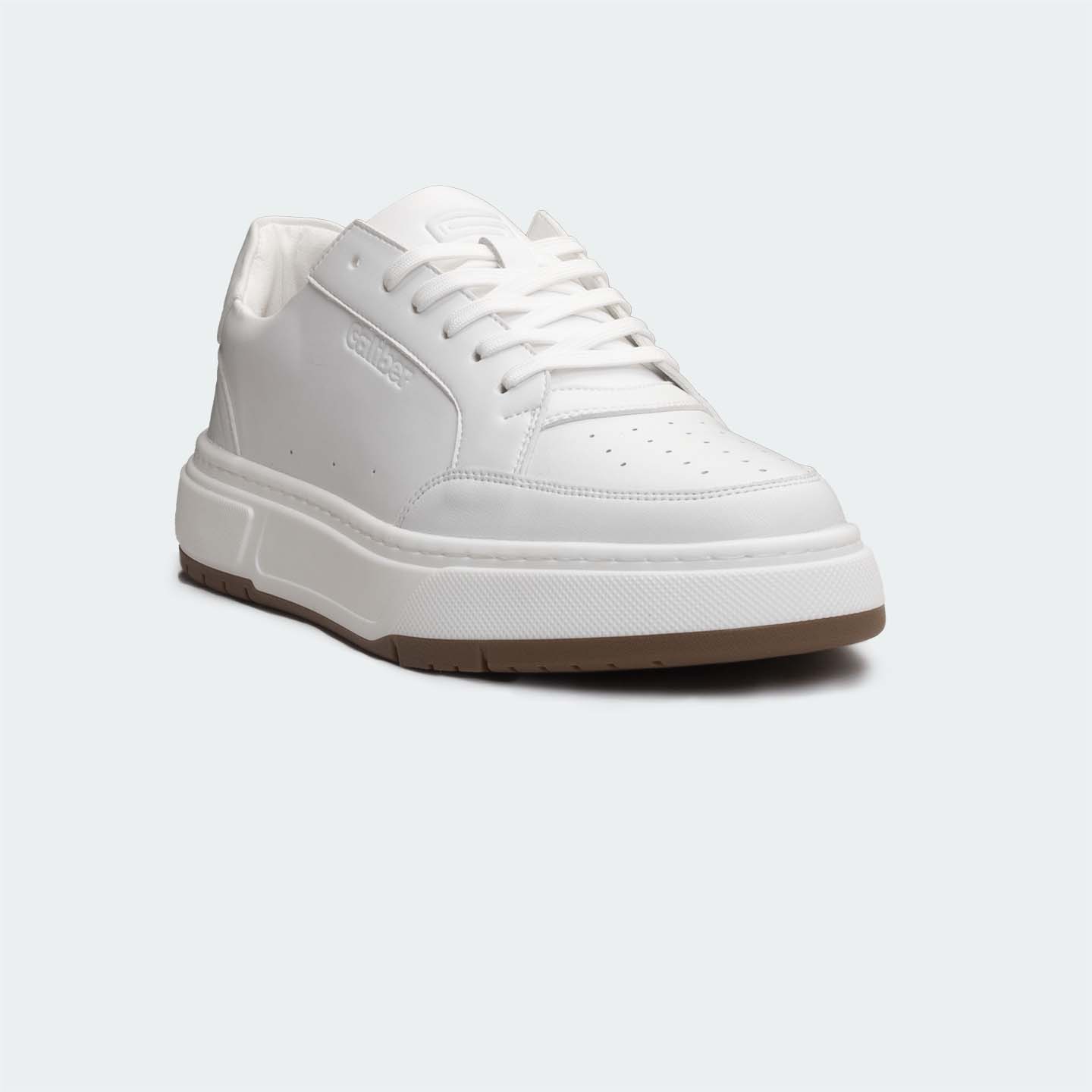 Caliber Shoes White Casual Sneakers For Men ( URBANE 566SR )