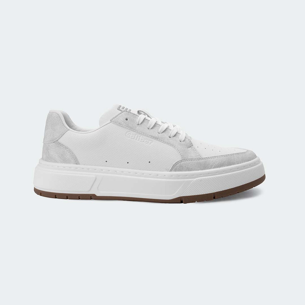 White/Bone Casual Sneakers for Men (URBANE 566R)