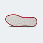 Caliber Shoes x VEK White/Red Unisex Sneakers (Metronome  569)