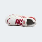 Caliber Shoes x VEK White/Red Unisex Sneakers (Metronome  569)