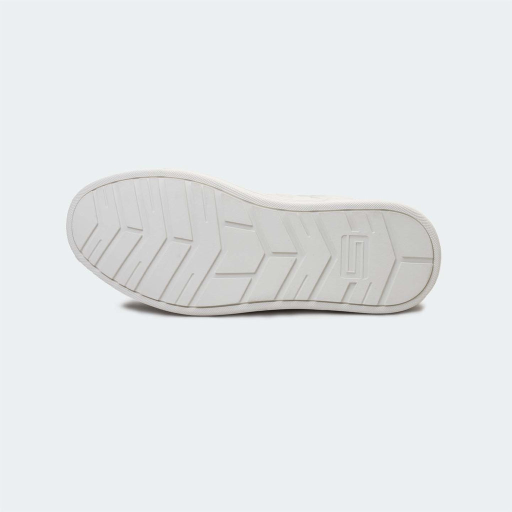 Caliber Shoes + VEK White Unisex Sneakers (Metronome 569)