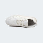 Caliber Shoes + VEK White Unisex Sneakers (Metronome 569)