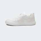 Caliber Shoes + VEK White Unisex Sneakers (Metronome 569)