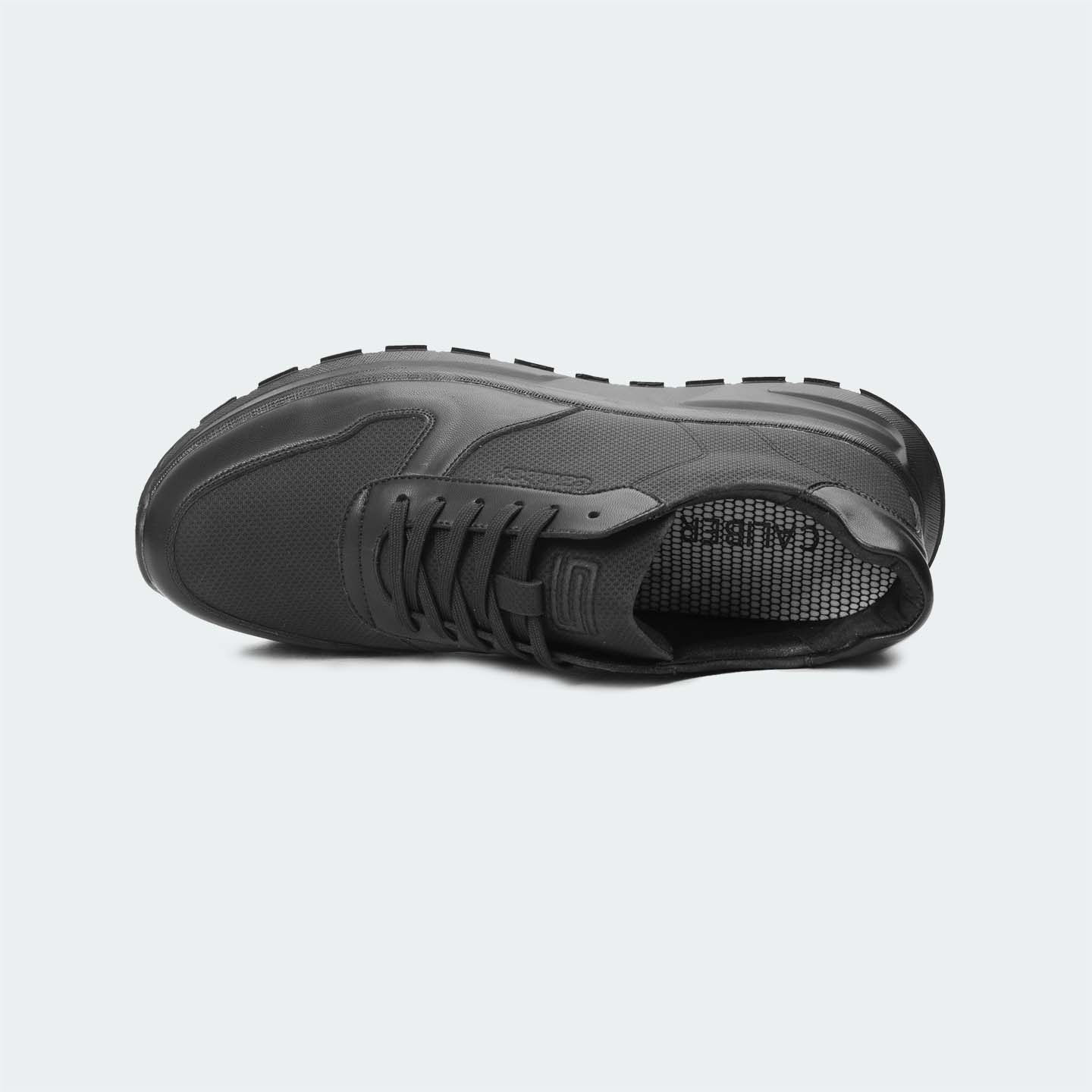 Caliber Shoes Black Casual Sneakers For Men ( RAPHAEL 570 )