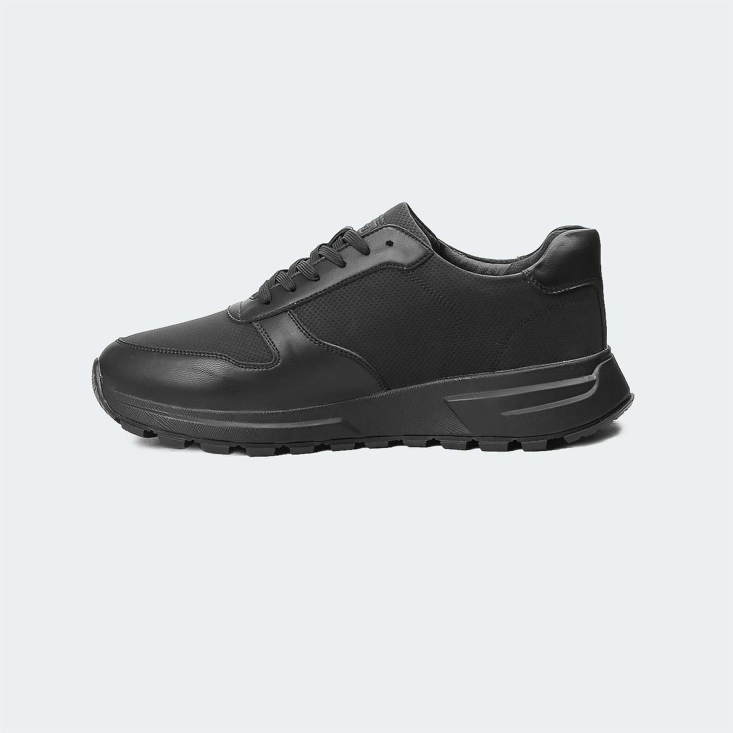 Caliber Shoes Black Casual Sneakers For Men ( RAPHAEL 570 )