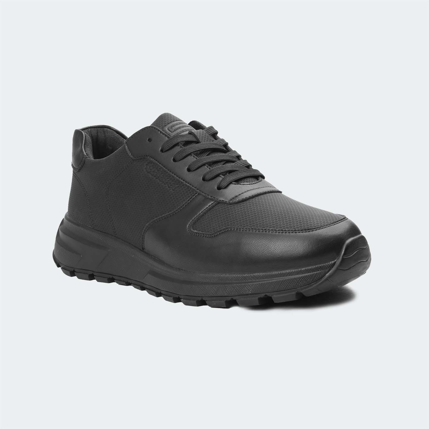 Caliber Shoes Black Casual Sneakers For Men ( RAPHAEL 570 )