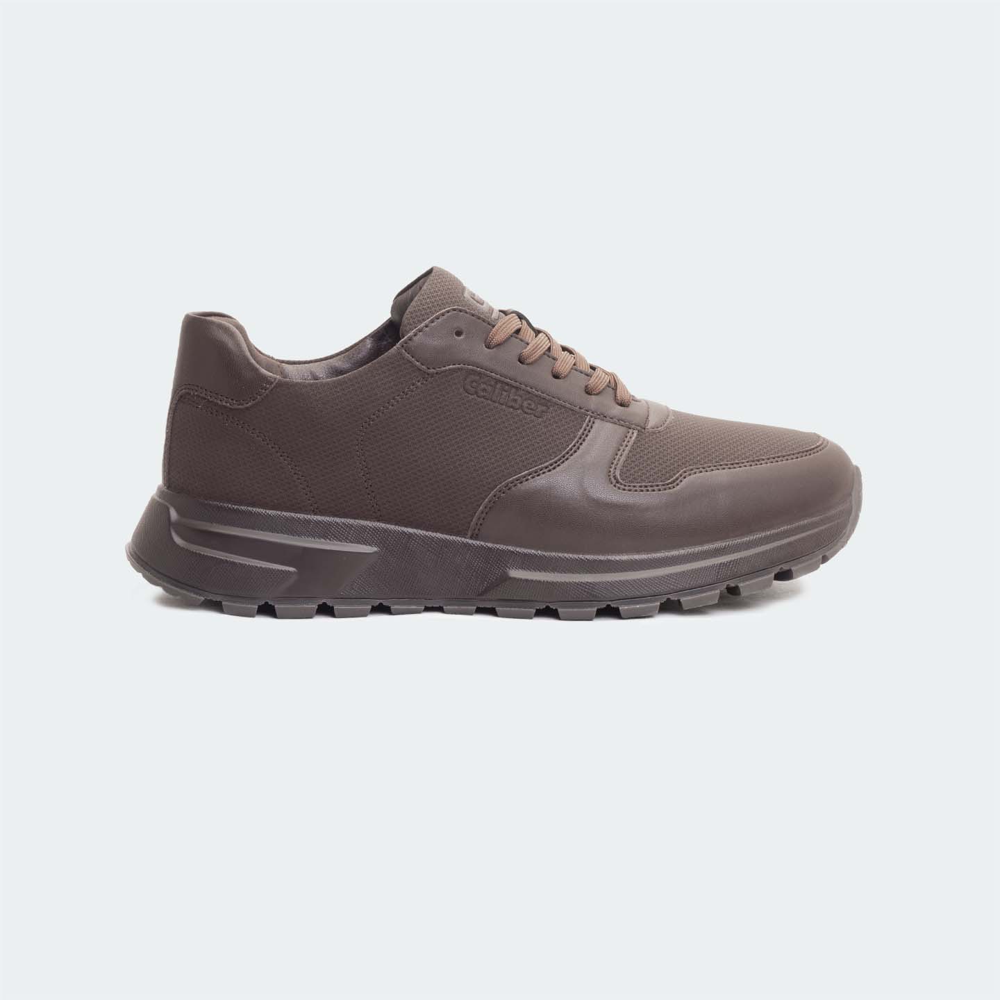 Caliber Shoes Brown Casual Sneakers For Men ( RAPHAEL 570 )