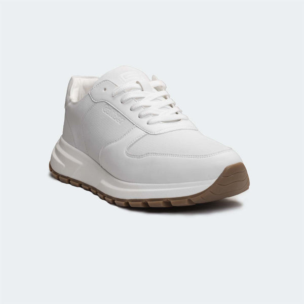 Caliber Shoes White Casual Sneakers For Men ( RAPHAEL 570 )
