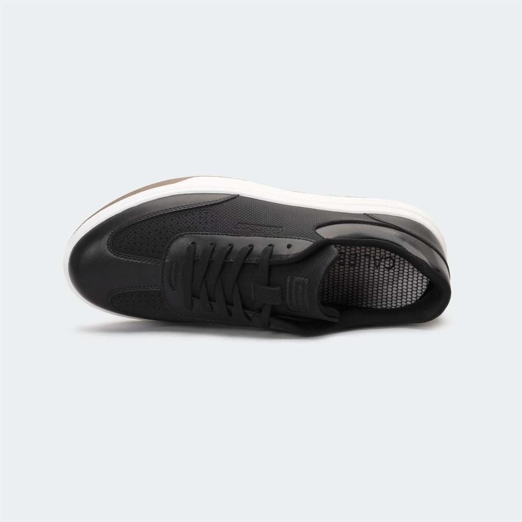 Caliber Shoes Black Casual Sneakers for Men (NOVA 578)