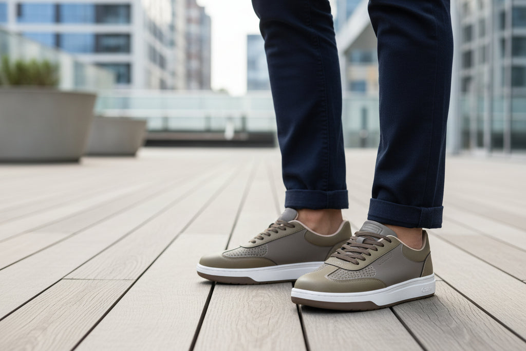 Olive Casual Sneakers for Men (NOVA 578)