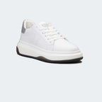 Caliber Shoes White/Glitter Casual Sneakers for Women (GWEN 599.W)