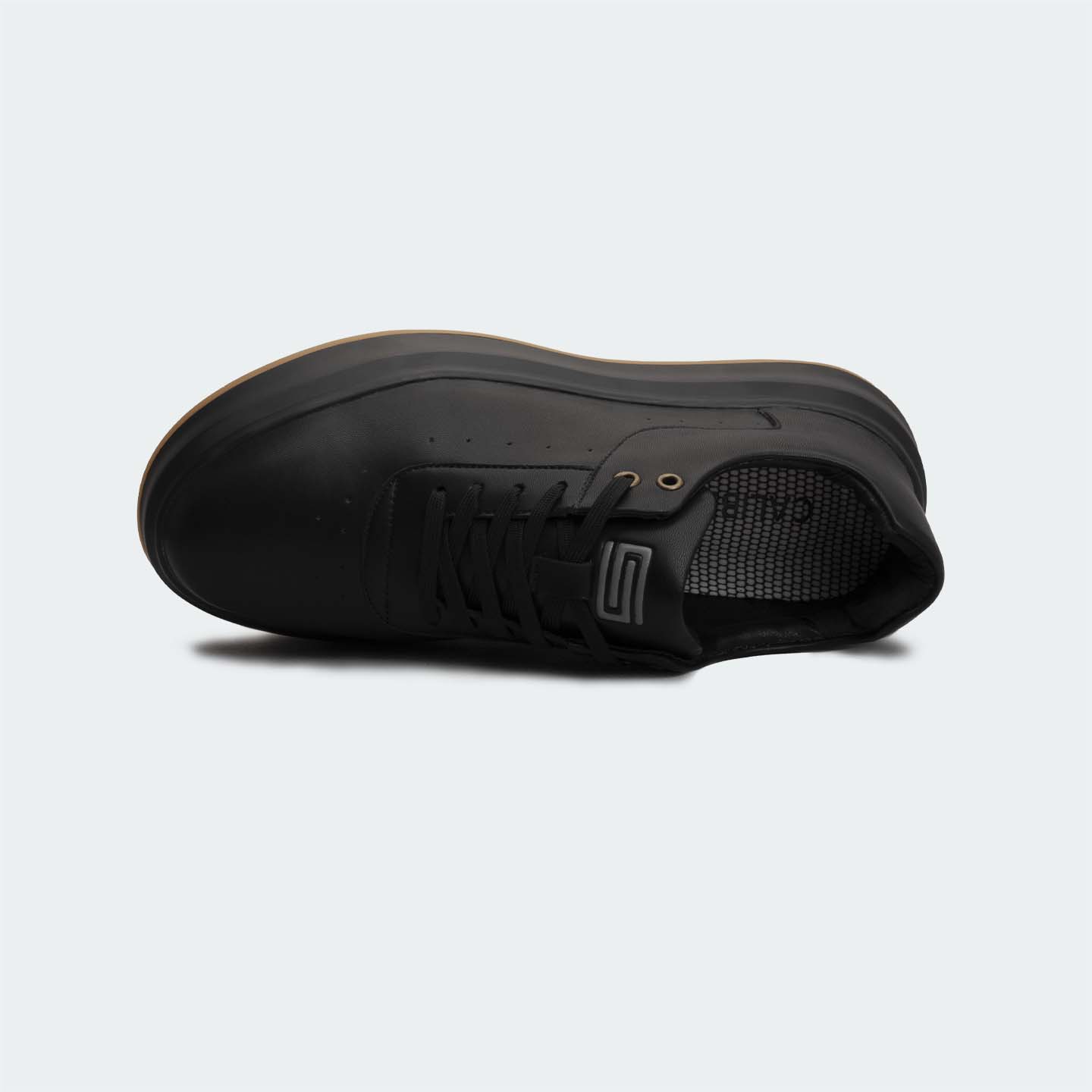 Caliber Shoes Black Casual Sneakers For Men ( EDIN 602C )