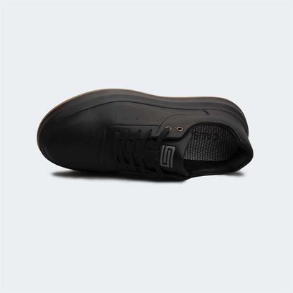 Caliber Shoes Black Casual Sneakers For Men ( EDIN 602C )