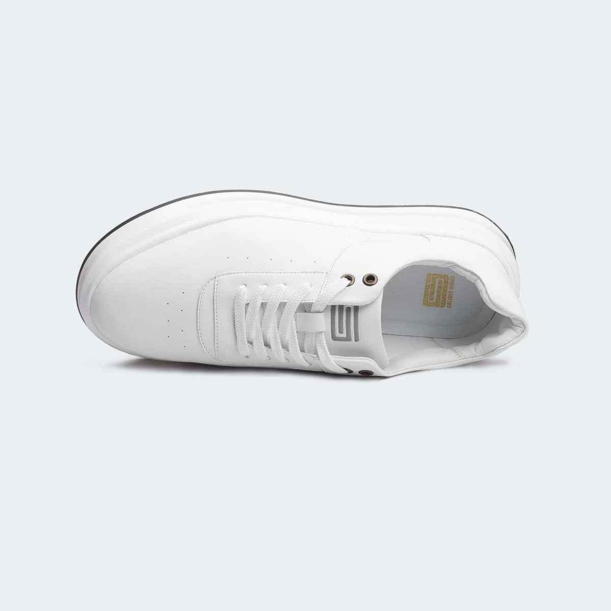 Caliber Shoes White Casual Sneakers for Men (EDIN 602.M)