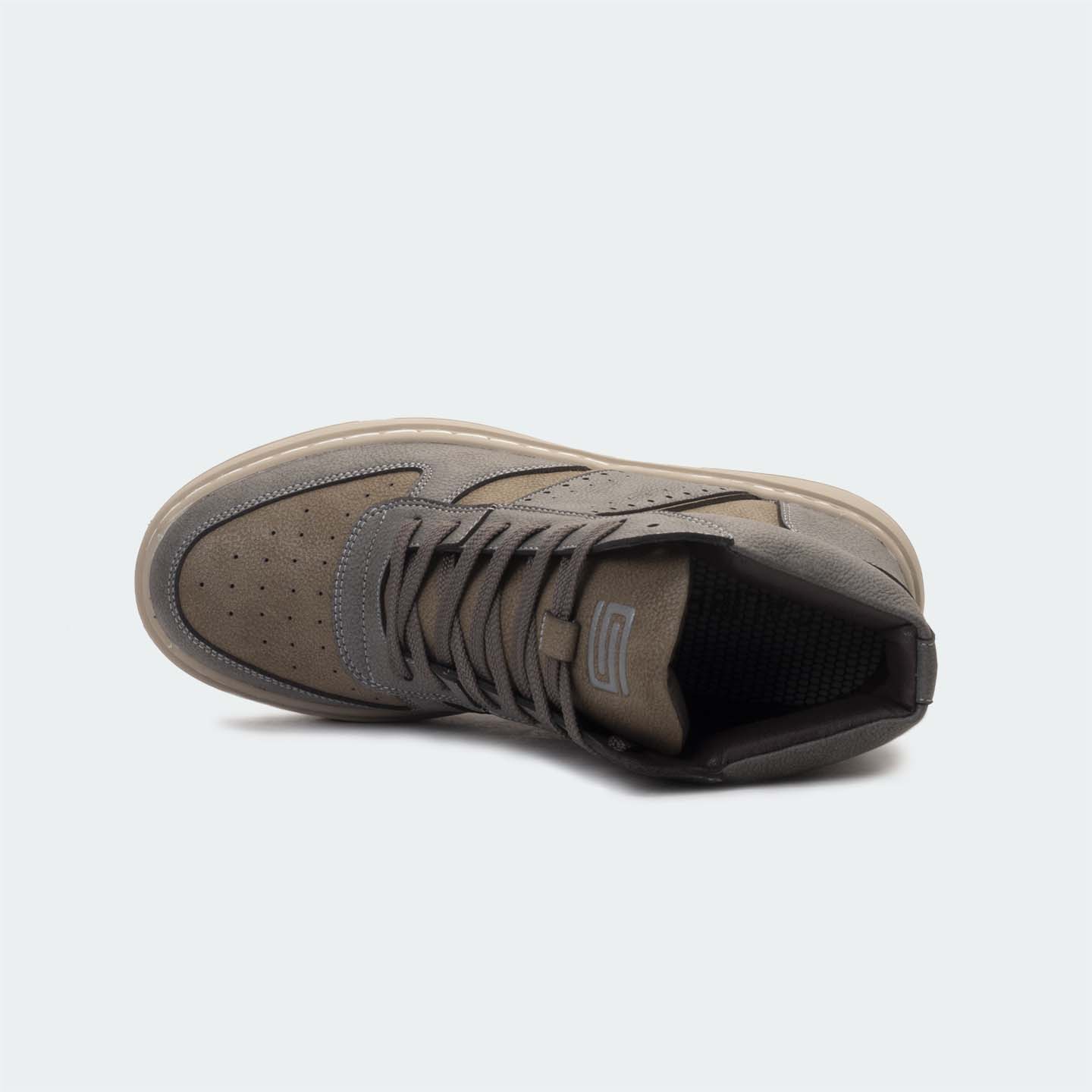 Caliber Shoes Olive High-Top Sneakers For Men( ADAM 678SK )