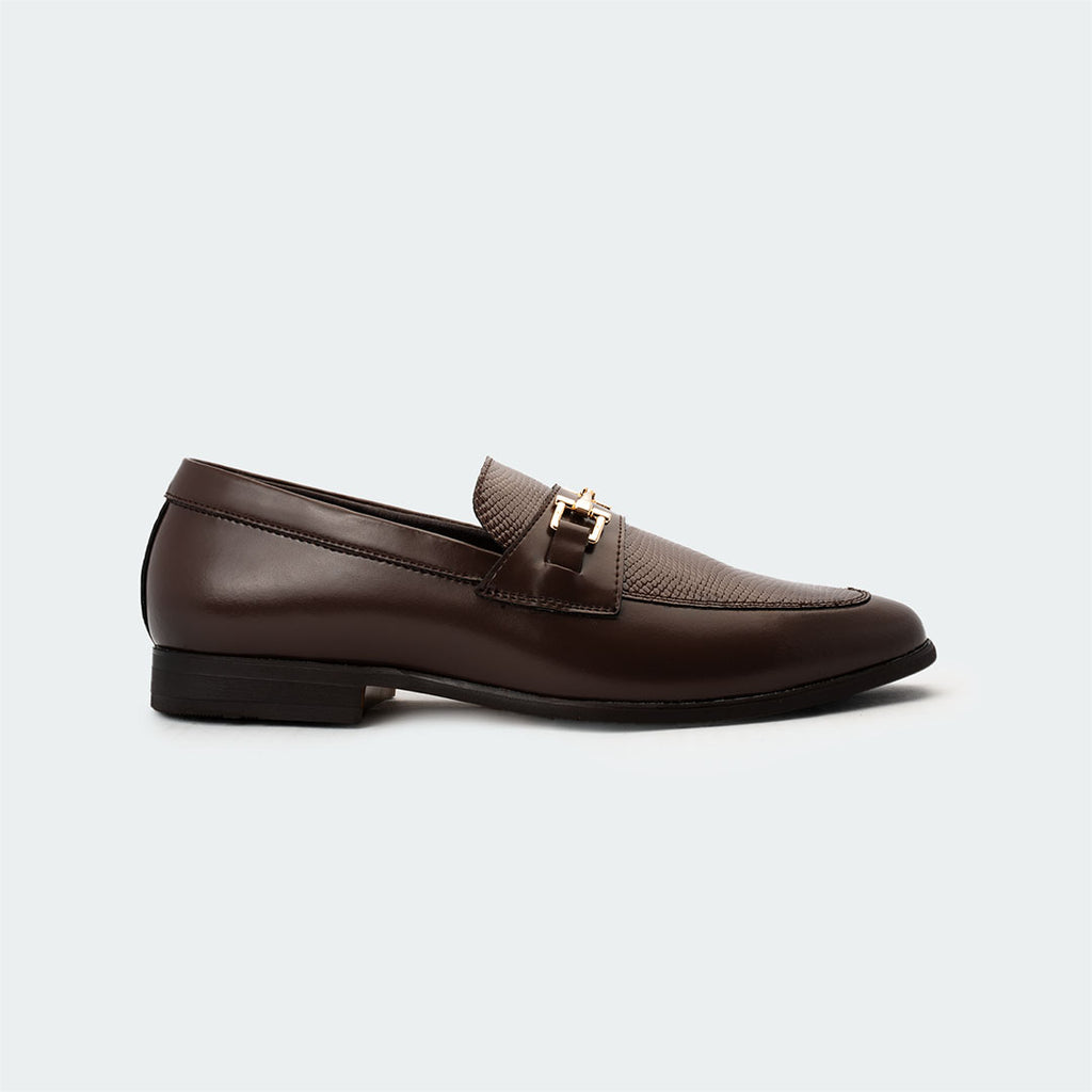 Caliber Shoes Coffee Formal Shoes for Men (NOIR B685)