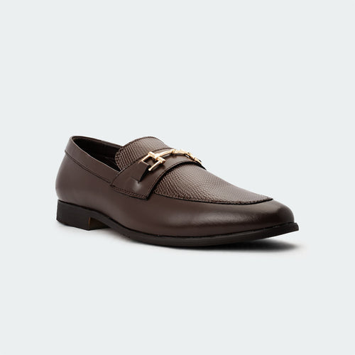 Caliber Shoes Coffee Formal Shoes for Men (NOIR B685)