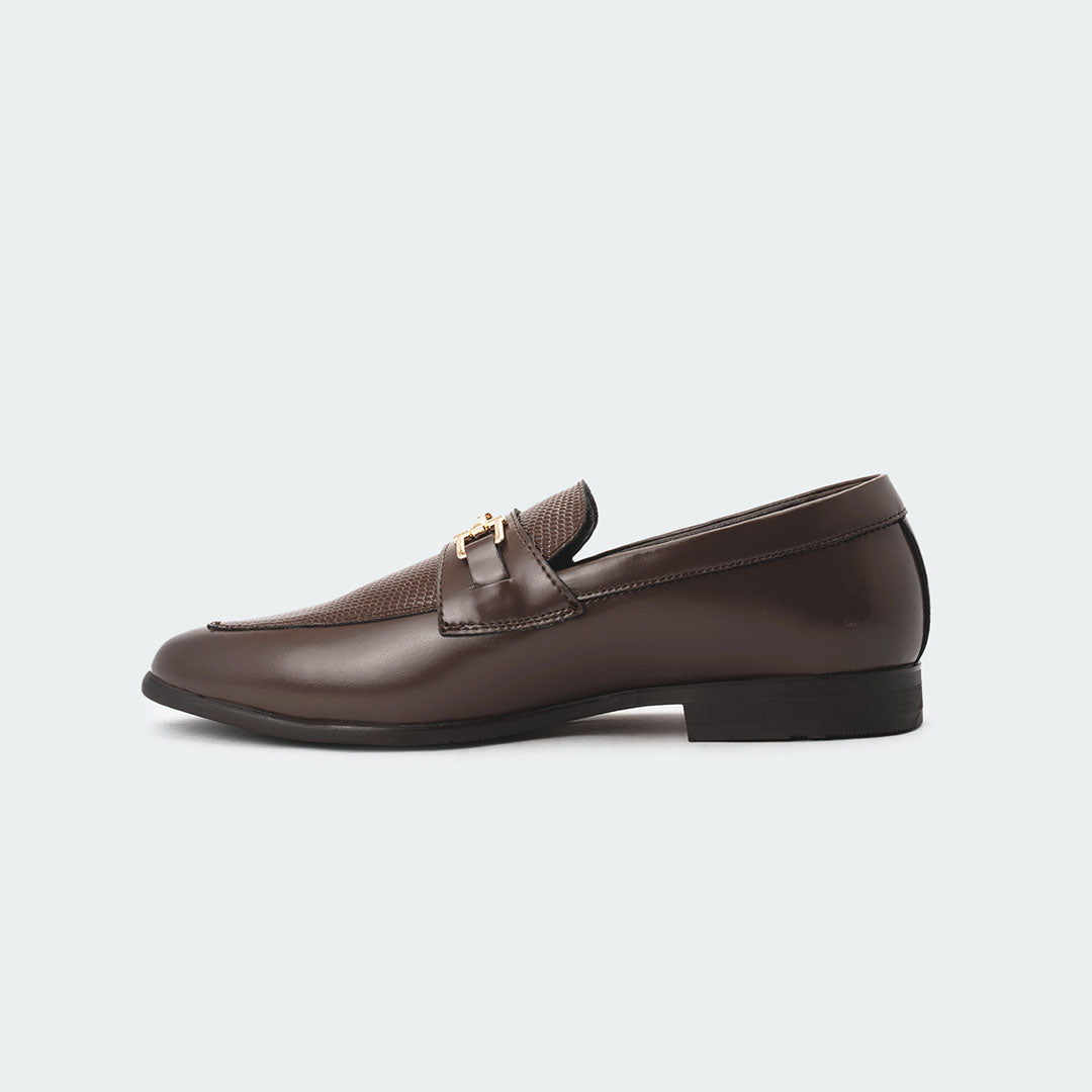 Caliber Shoes Coffee Formal Shoes for Men (NOIR B685)