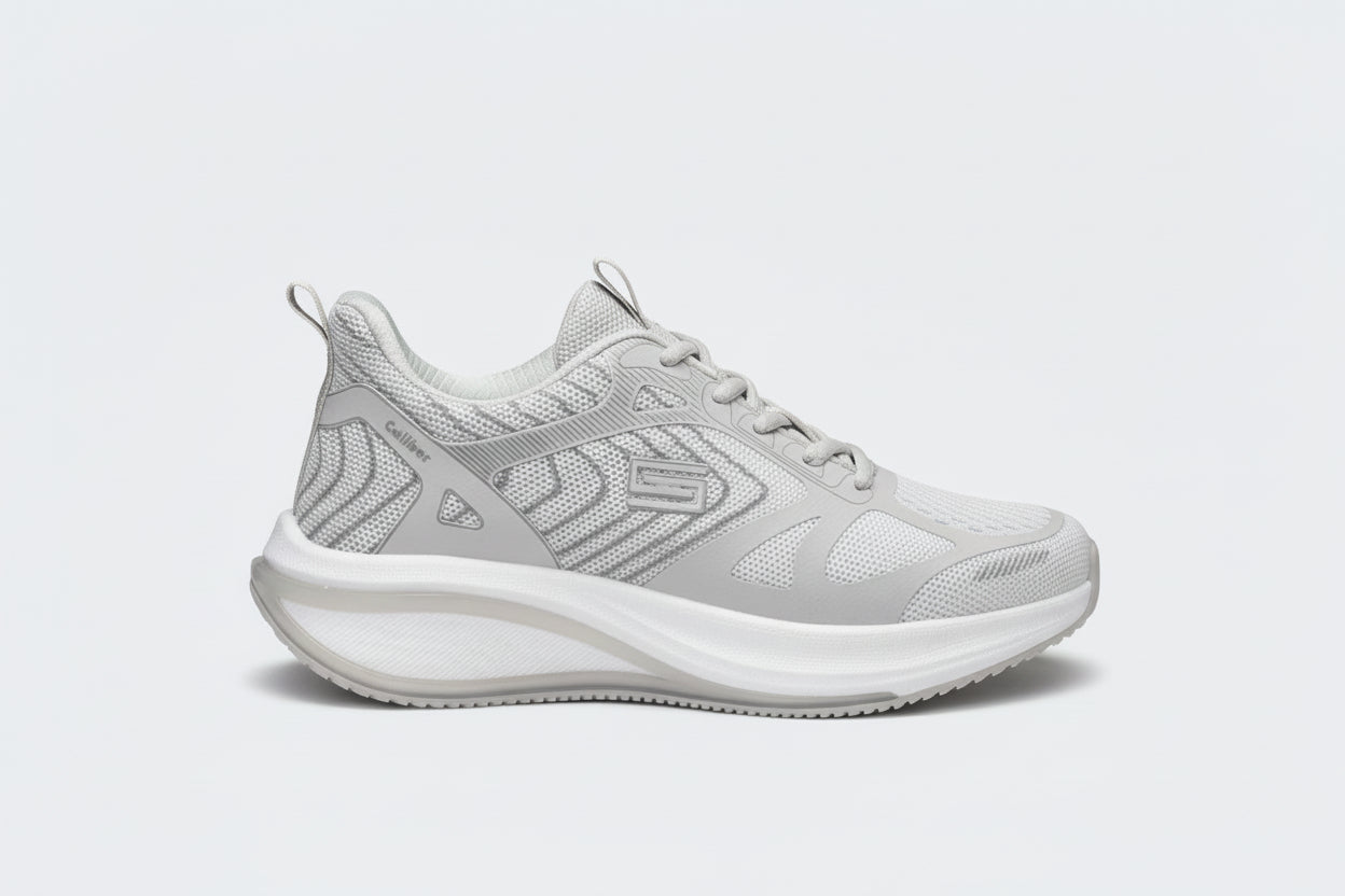 Light Grey Sport Shoes For Women/Men (Skyler 740)
