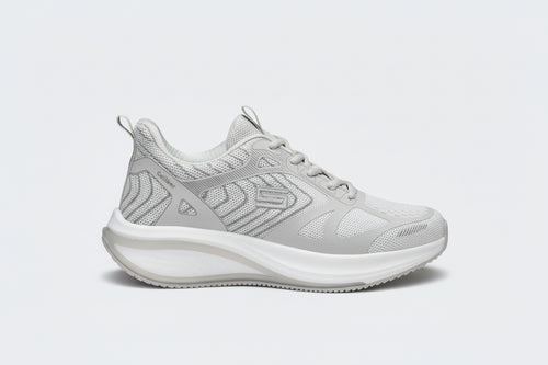 Light Grey Sport Shoes For Women/Men (Skyler 740) - Caliber Shoes