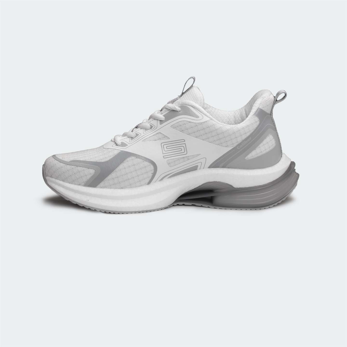 Caliber Shoes White Sport Shoes for Men/Women (Laurent 742)