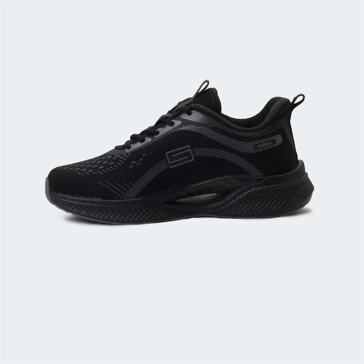 Caliber Shoes Unisex Black Sport Shoes ( SPENCE 745 )