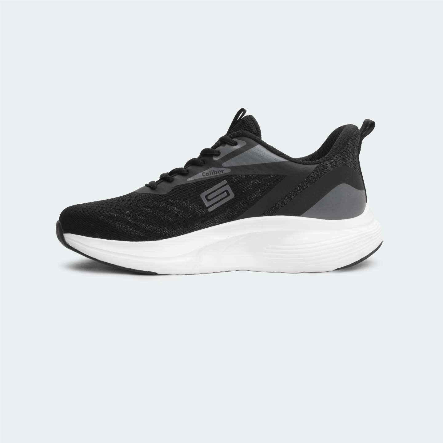 Caliber Shoes Black Sport Shoes For Men ( FERLAND 746 )