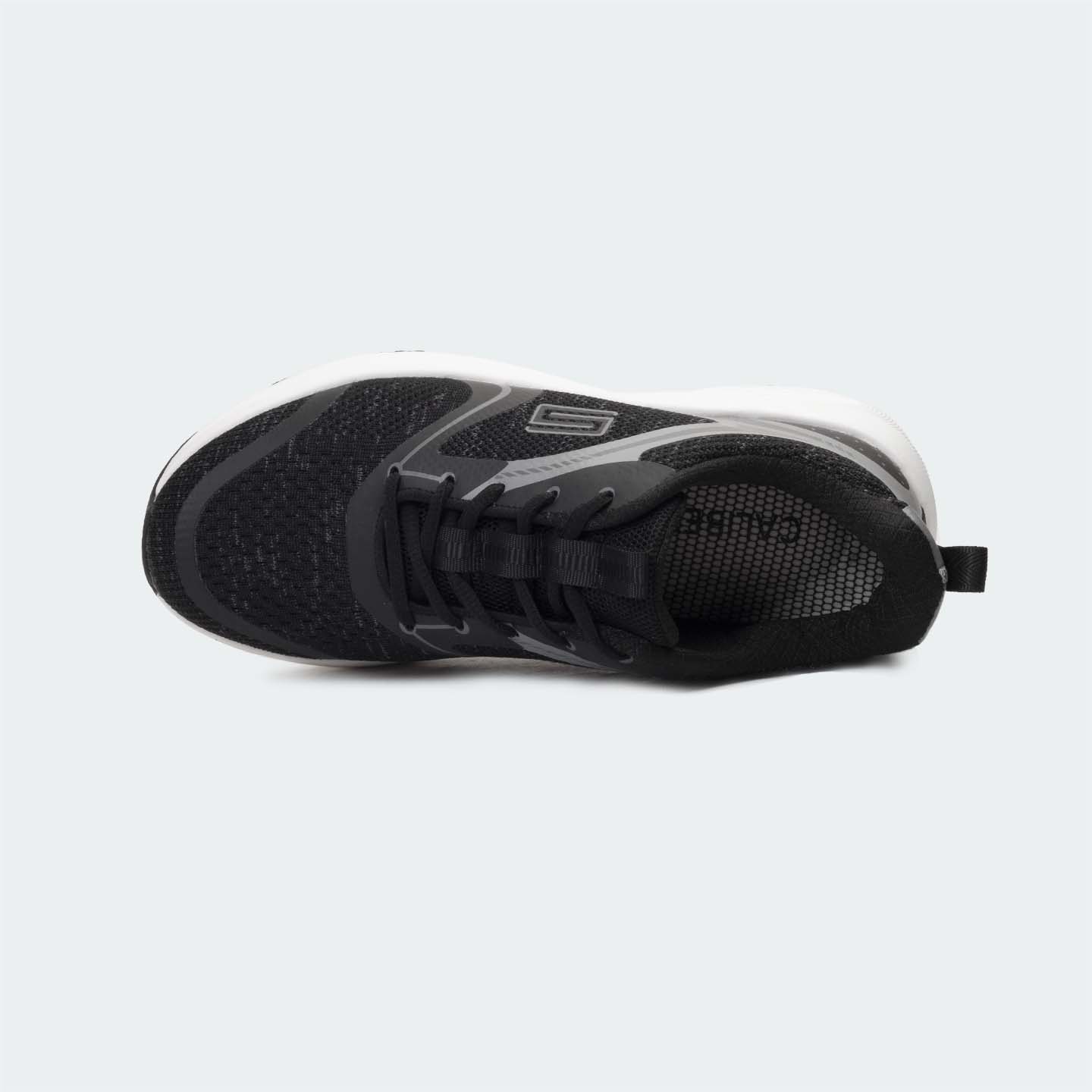 Caliber Shoes Black Unisex Sport Shoes ( COLE 747 )