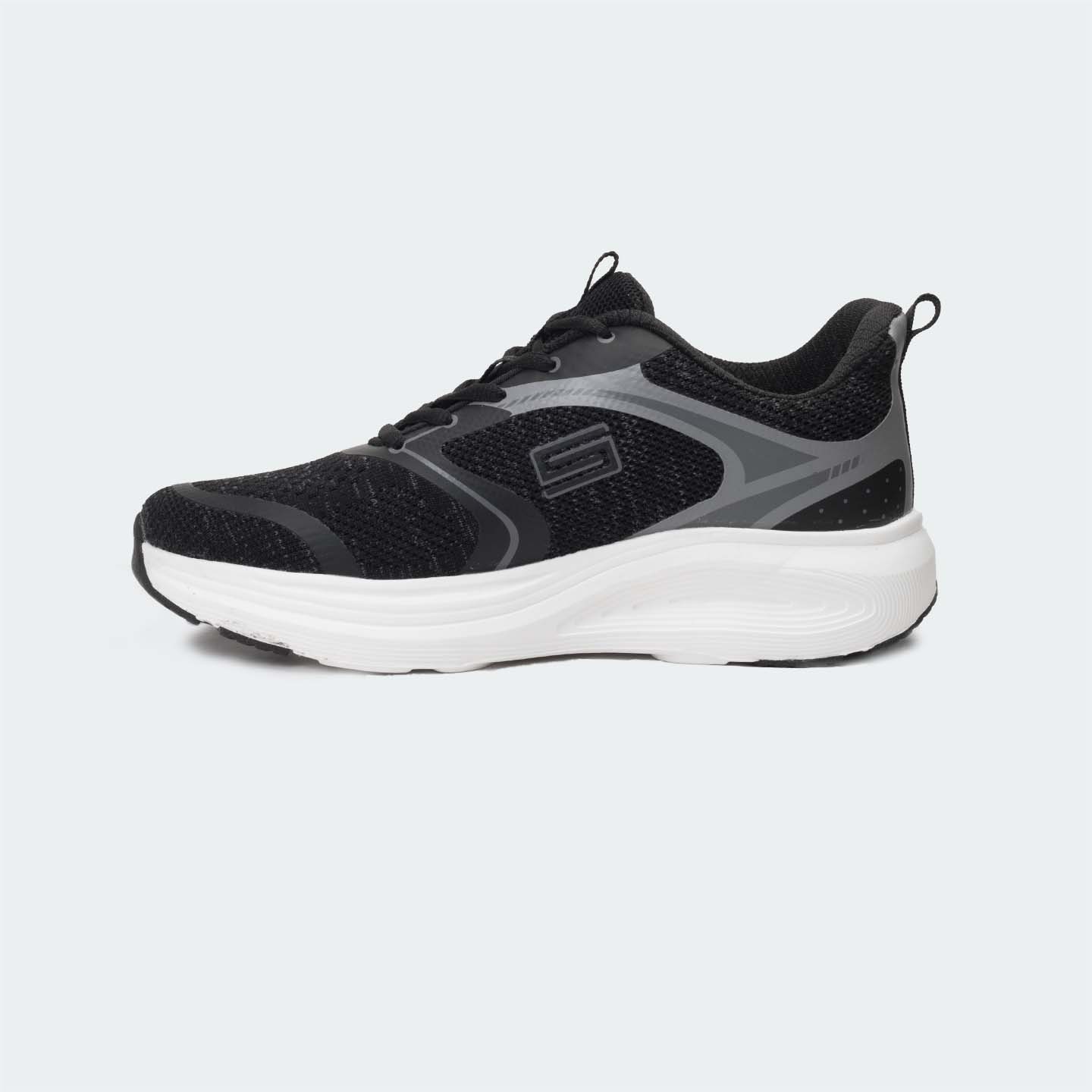 Caliber Shoes Black Unisex Sport Shoes ( COLE 747 )