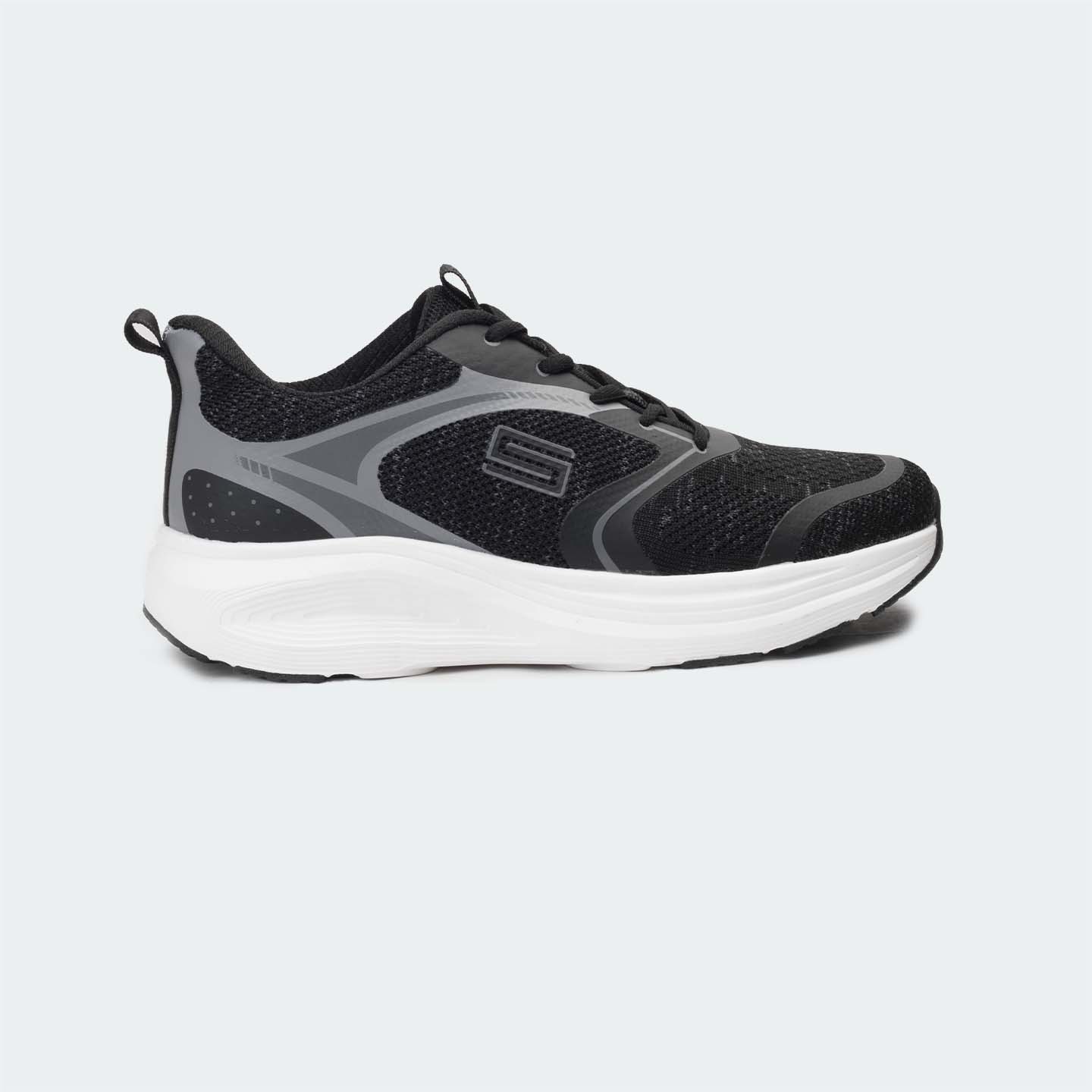 Caliber Shoes Black Unisex Sport Shoes ( COLE 747 )