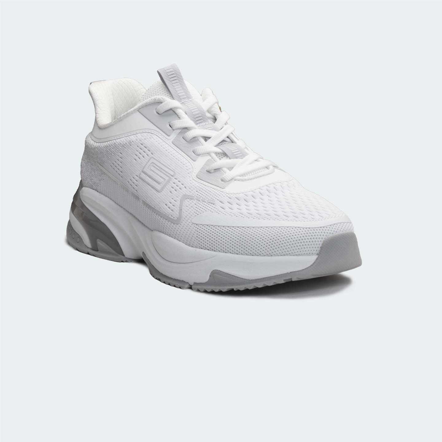 Caliber Shoes White Unisex Sport Shoes ( SHADOW-X 748 )