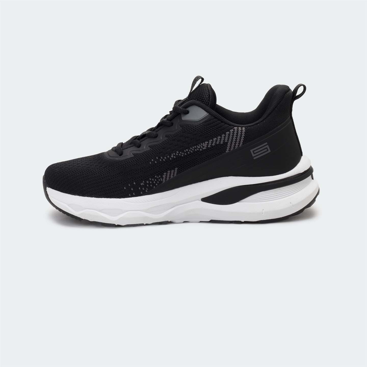 Black/White Sport Shoes for Men (FLYNX 752.2)