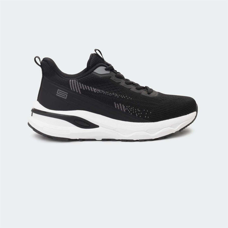 Caliber Shoes Black/White Sport Shoes for Men (FLYNX 752.2)