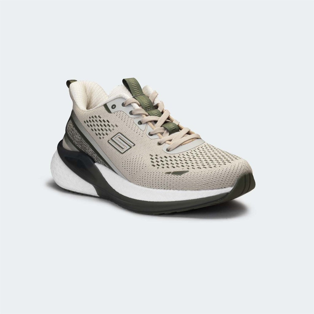 Beige/Olive Sport Shoes for Men (VELOCITY 753)