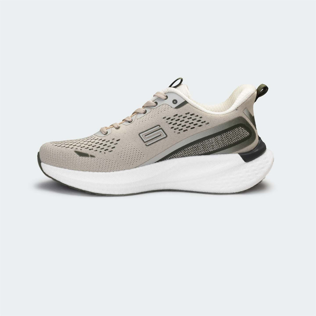 Beige/Olive Sport Shoes for Men (VELOCITY 753)