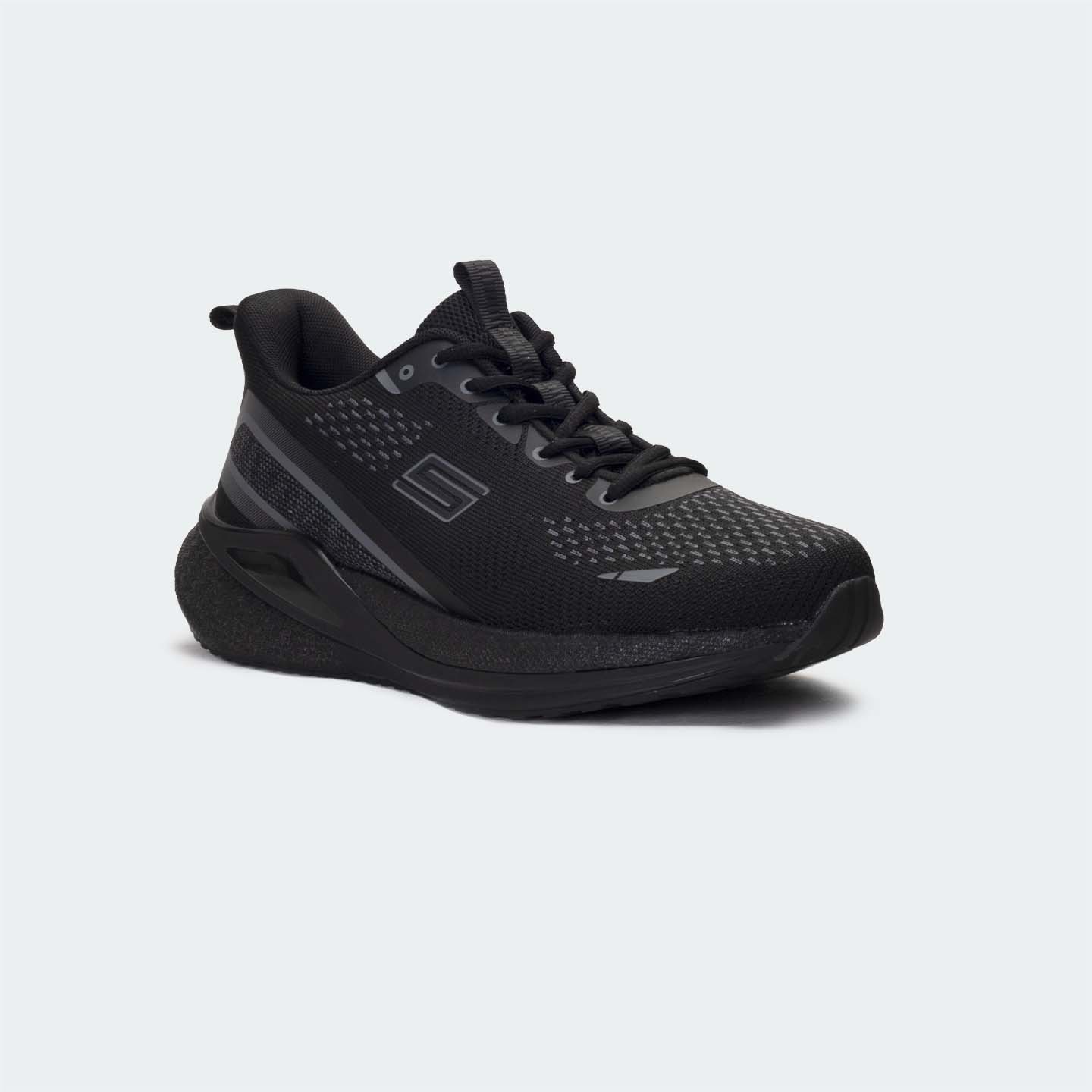 Caliber Shoes Black Sport Shoes for Unisex( VELOCITY 753 )