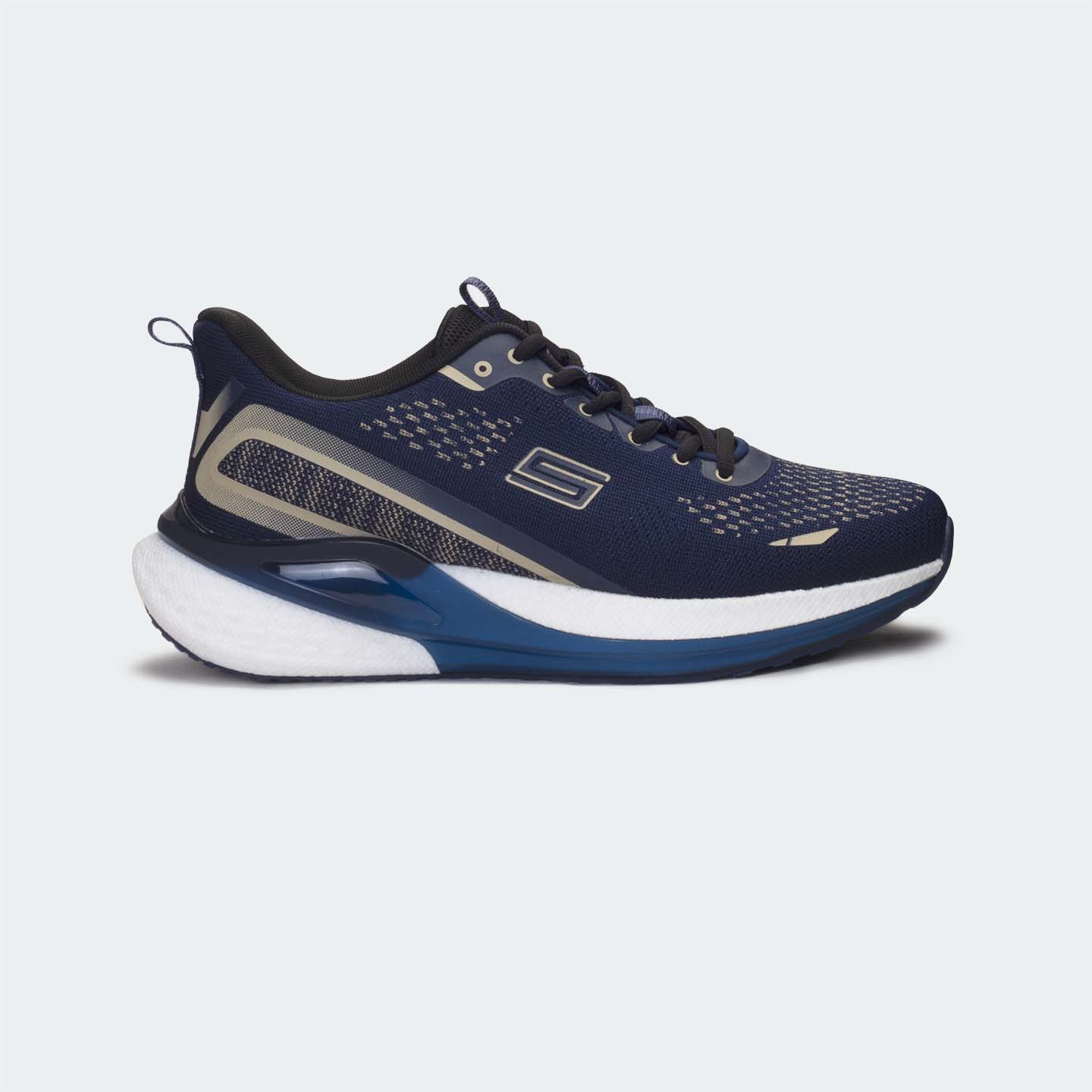 Caliber Shoes Navy Sport Shoes for Men ( VELOCITY 753 )