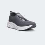 Grey sports shoes for unisex (AIRFLEX 754) featuring breathable mesh and slip-on style.