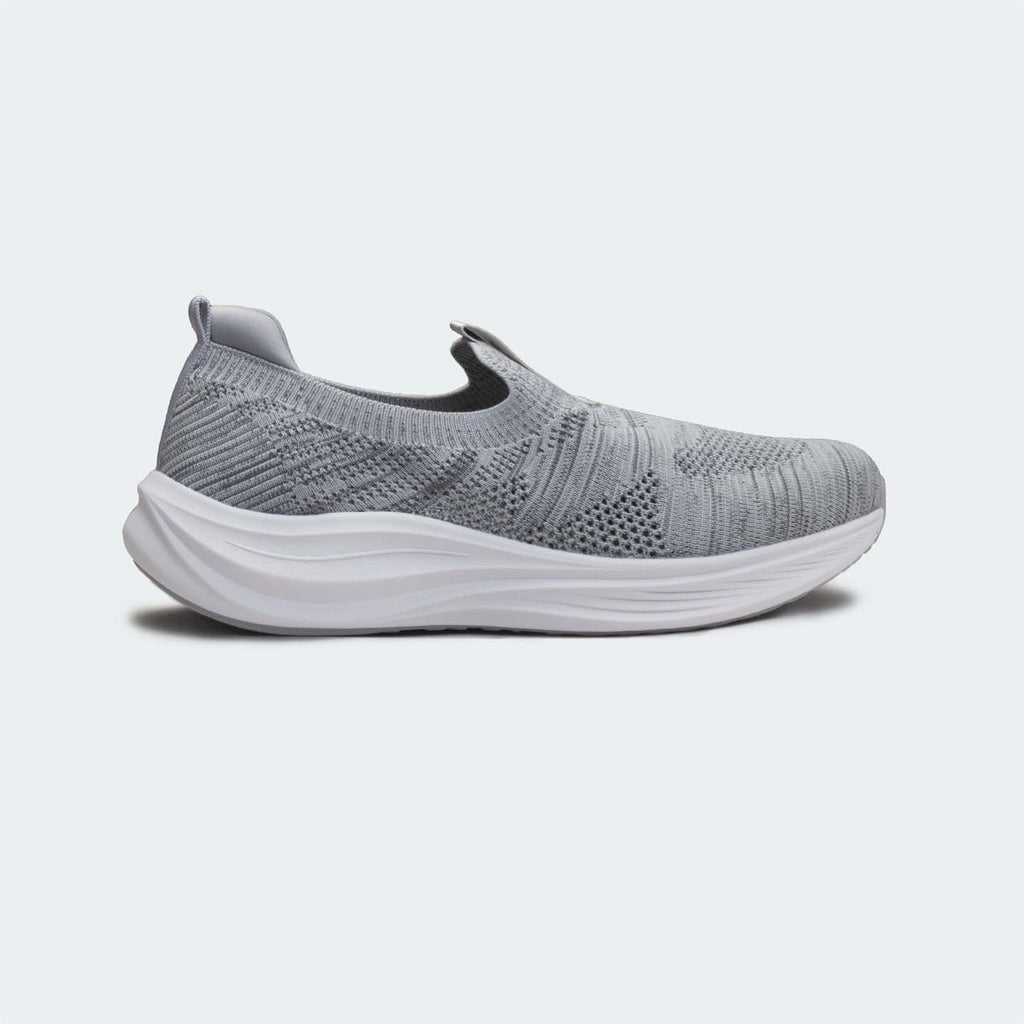 Light Grey Sports Shoes for Men (AEROKNIT 755)