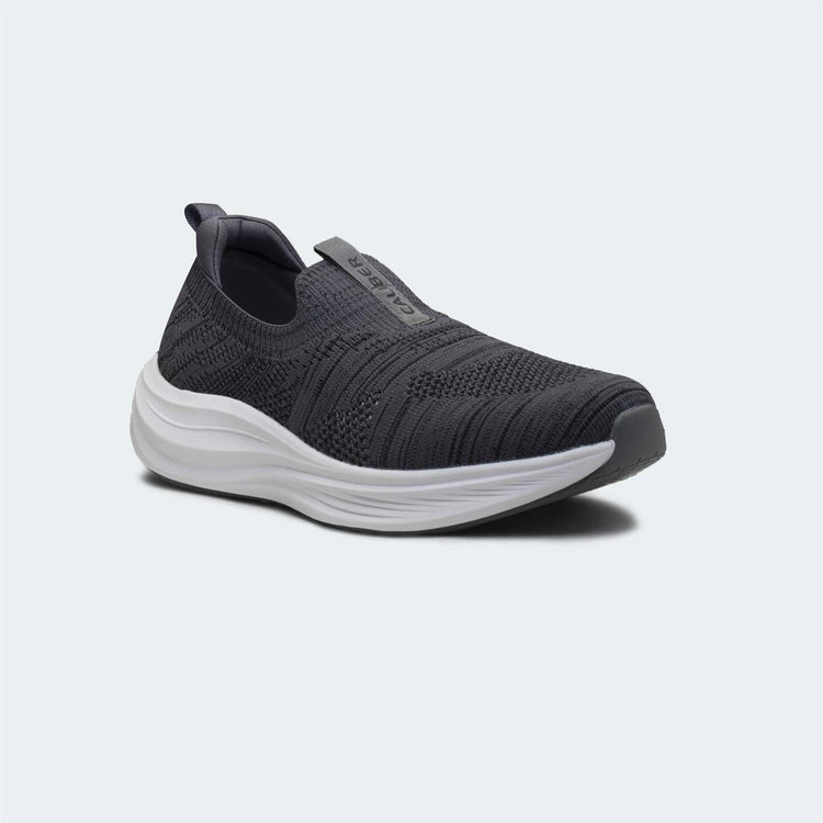 Caliber Shoes Grey Sports Shoes for Men (AEROKNIT 755)