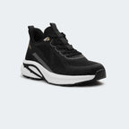 Caliber Shoes Black Sports Shoes for Men (FLUX 756)