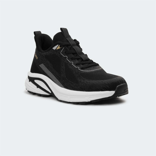 Caliber Shoes Black Sports Shoes for Men (FLUX 756)
