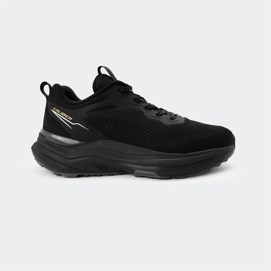 Caliber Shoes Black Sports Shoes for Men (PULSE 759)