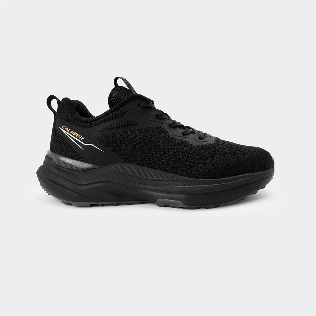 Caliber Shoes Black Sports Shoes for Men (PULSE 759)