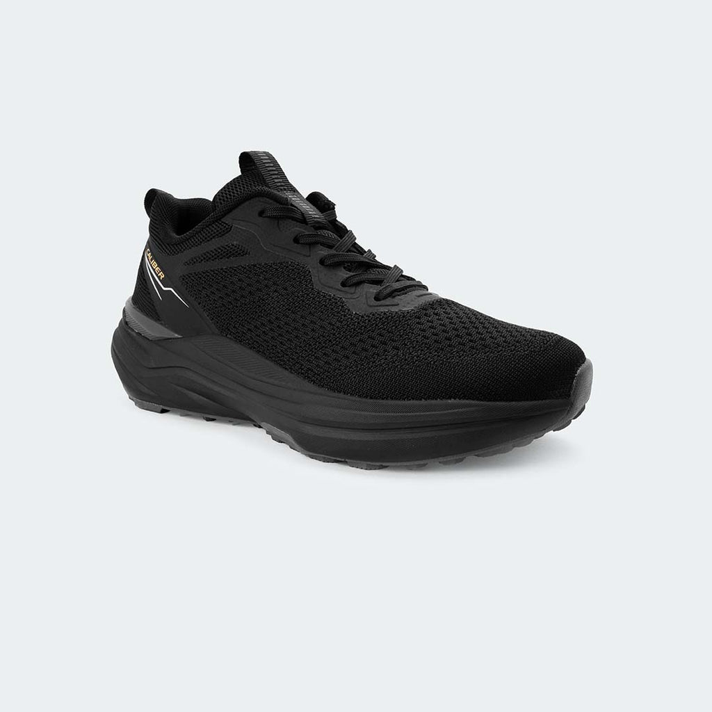 Caliber Shoes Black Sports Shoes for Men (PULSE 759)
