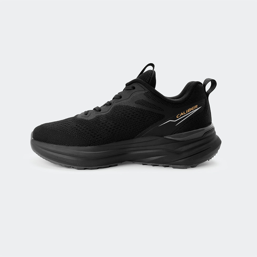 Caliber Shoes Black Sports Shoes for Men (PULSE 759)