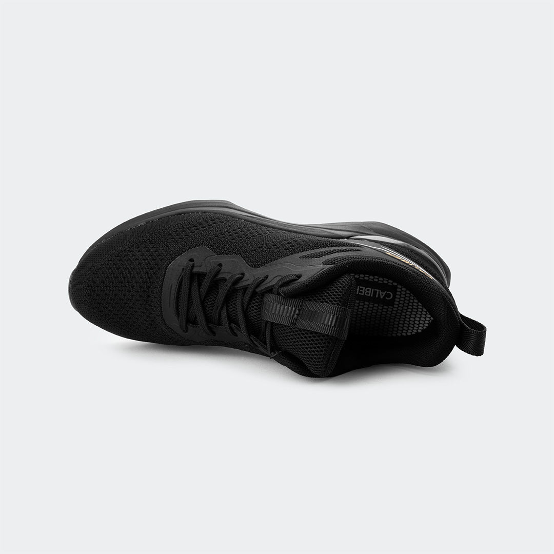 Caliber Shoes Black Sports Shoes for Men (PULSE 759)