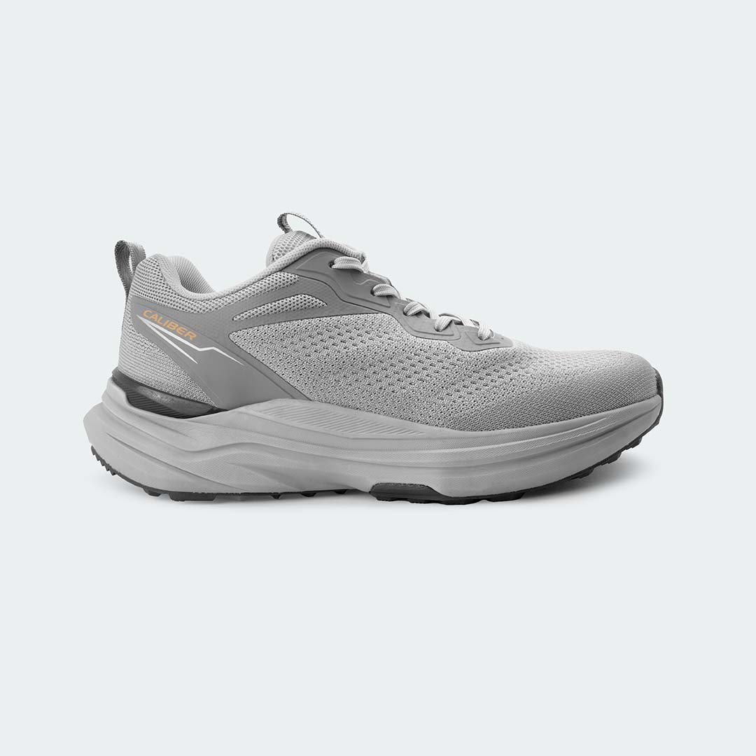 Caliber Shoes Light Grey Sports Shoes for Men (PULSE 759)