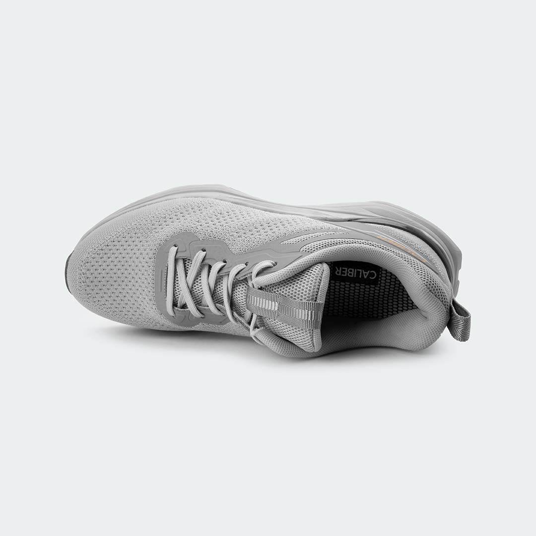 Caliber Shoes Light Grey Sports Shoes for Men (PULSE 759)