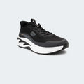 Caliber Shoes Black and White Sports Shoes for Men (VELTRIX 762.2)